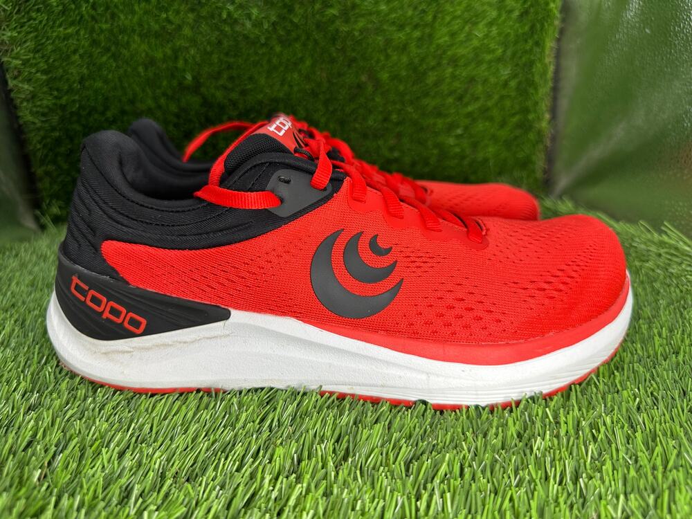 Topo Athletic Ultrafly 4 M056 Athletic Sneaker Men's 8 Red Mesh Road Running